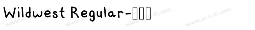 Wildwest Regular字体转换